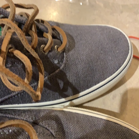 Sperry topsider grey canvas runners size 9 - Picture 10 of 10